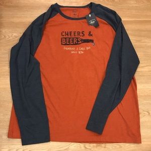 NWT G.H Bass & Co LS Raglan Tee